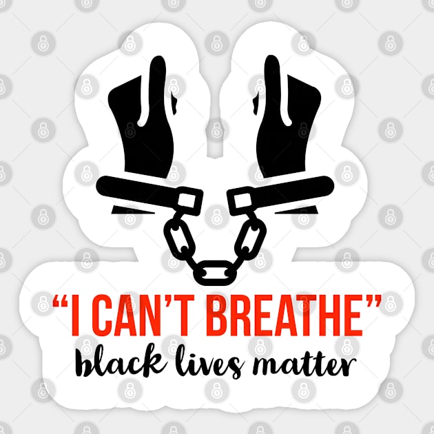 I can't breathe Sticker by DeraTobi